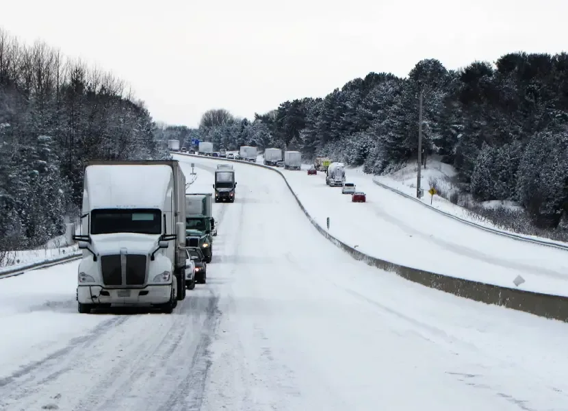 Burkett blog post image bad weather truck accidents holidays