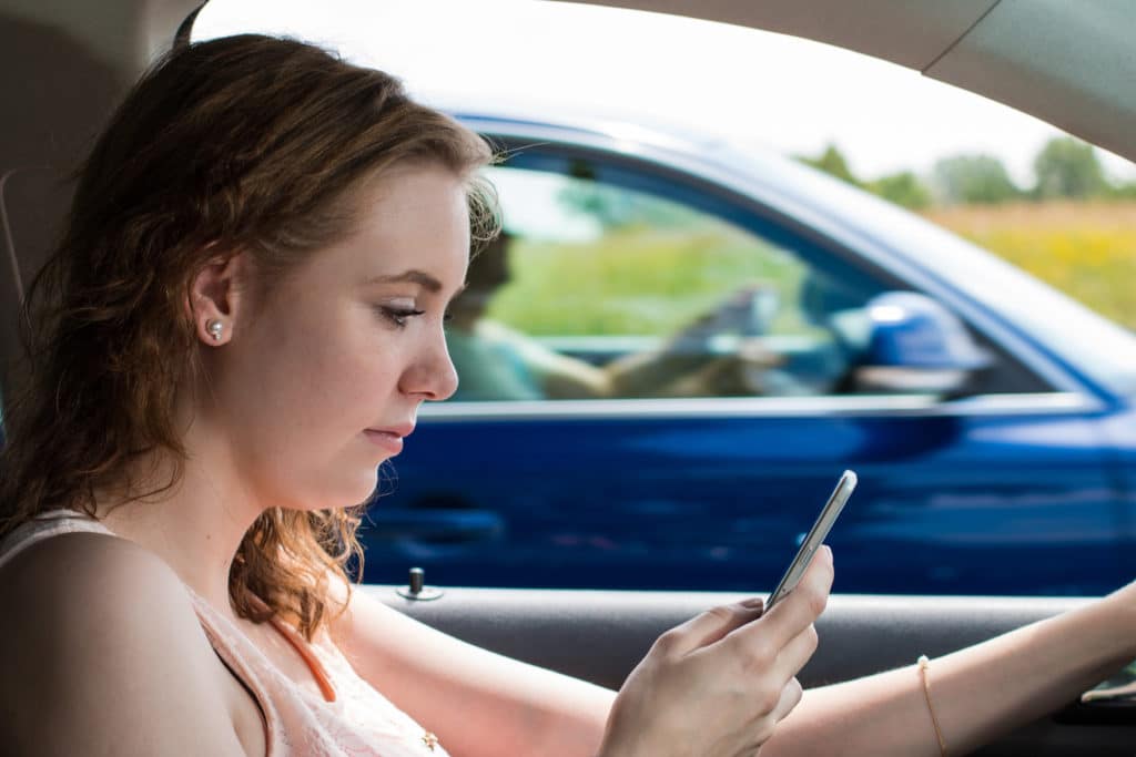 distracted driving caused by texting while driving