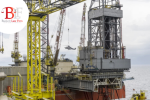 Corpus Christi Oil Rig Accident Attorney Offshore oil platform in the Gulf of Mexico at dawn, representing the high-risk environment offshore rig workers face daily